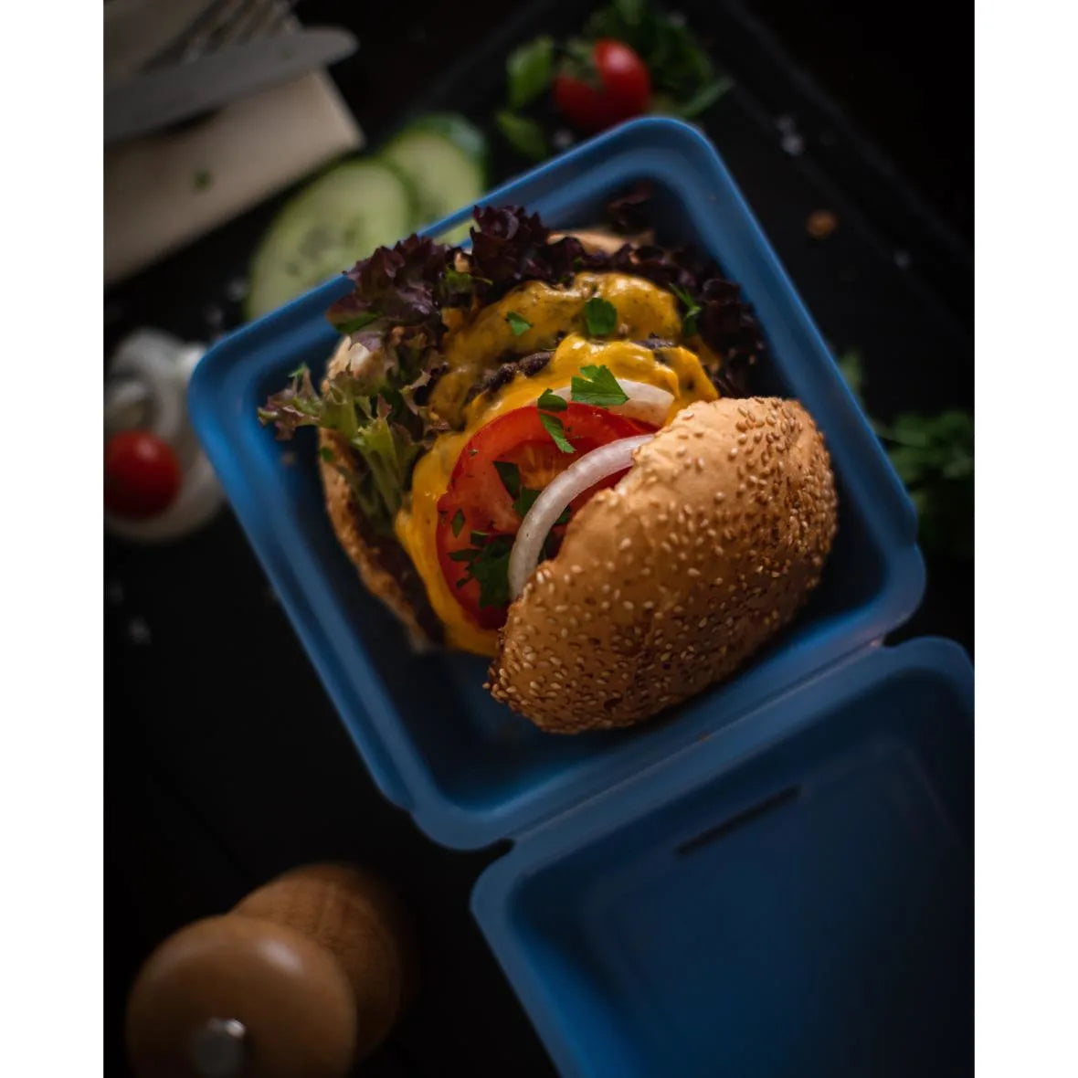Mehrweg-Burgerboxen, 157x157x104mm - Better-Pack UG
