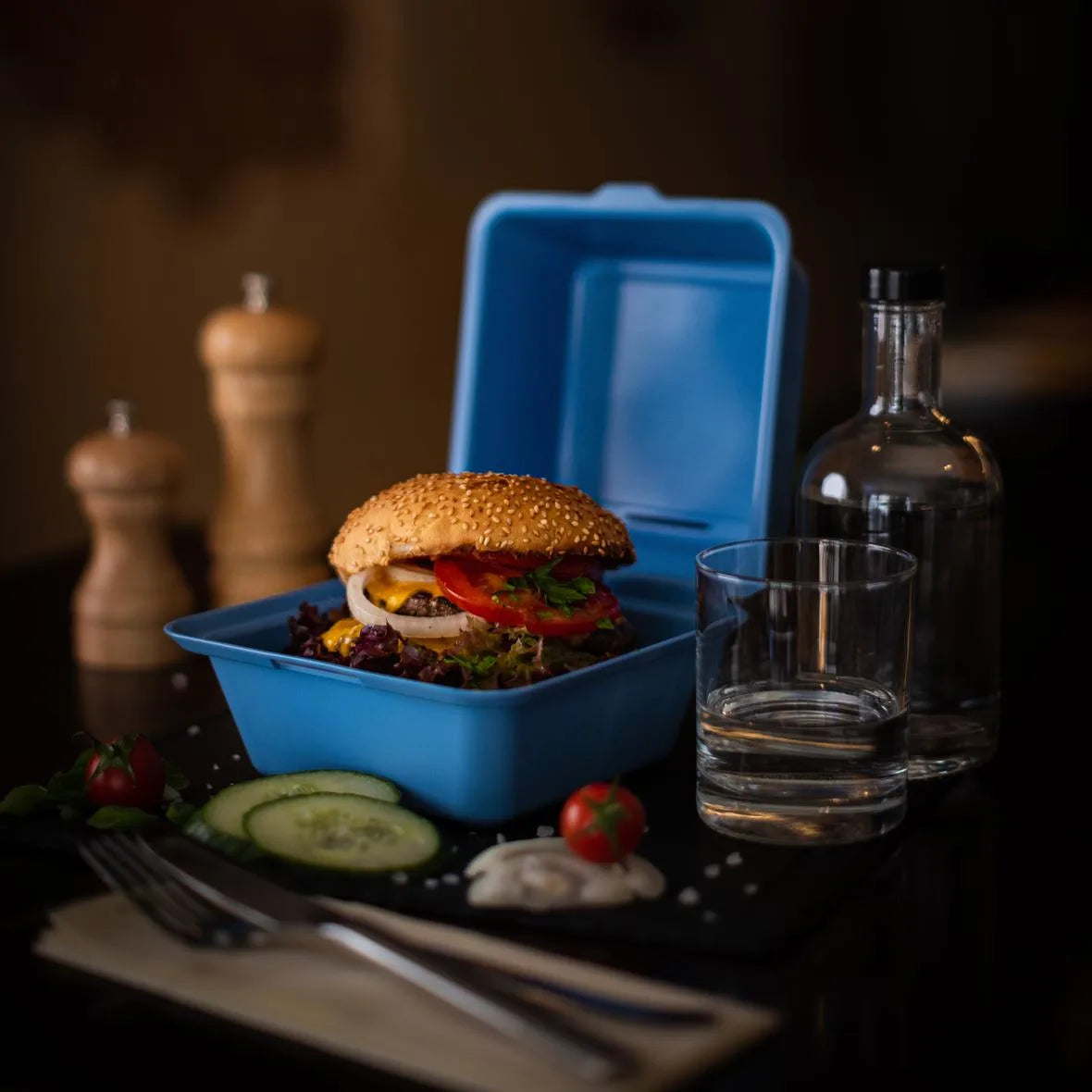 Mehrweg-Burgerboxen, 157x157x104mm - Better-Pack UG