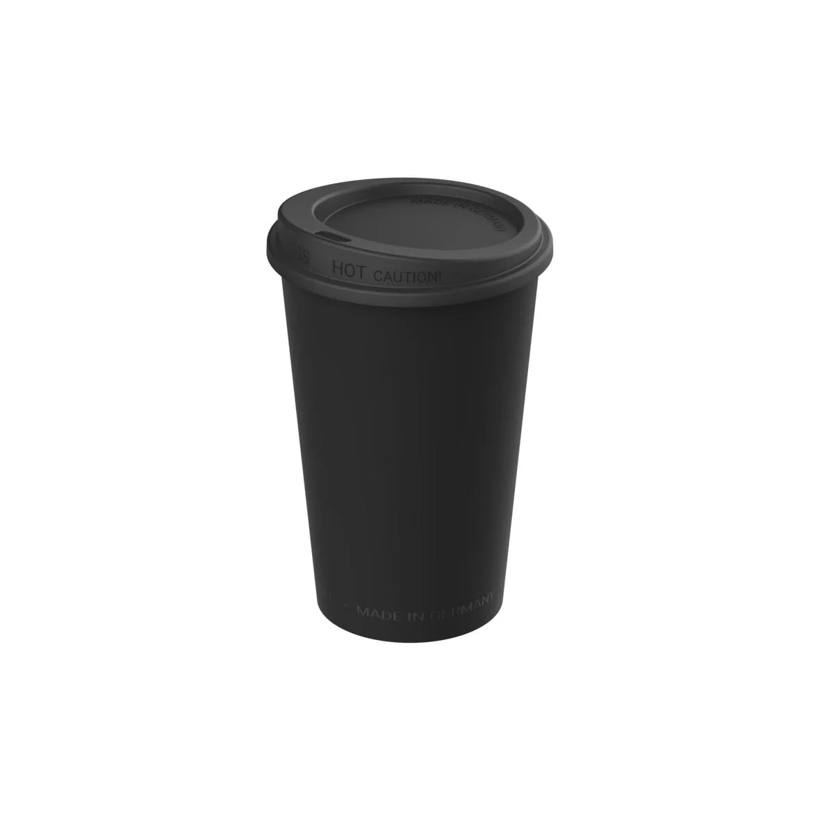 Mehrweg-Kaffeebecher ToGo, PP, 300ml, Ø79x115mm, schwarz