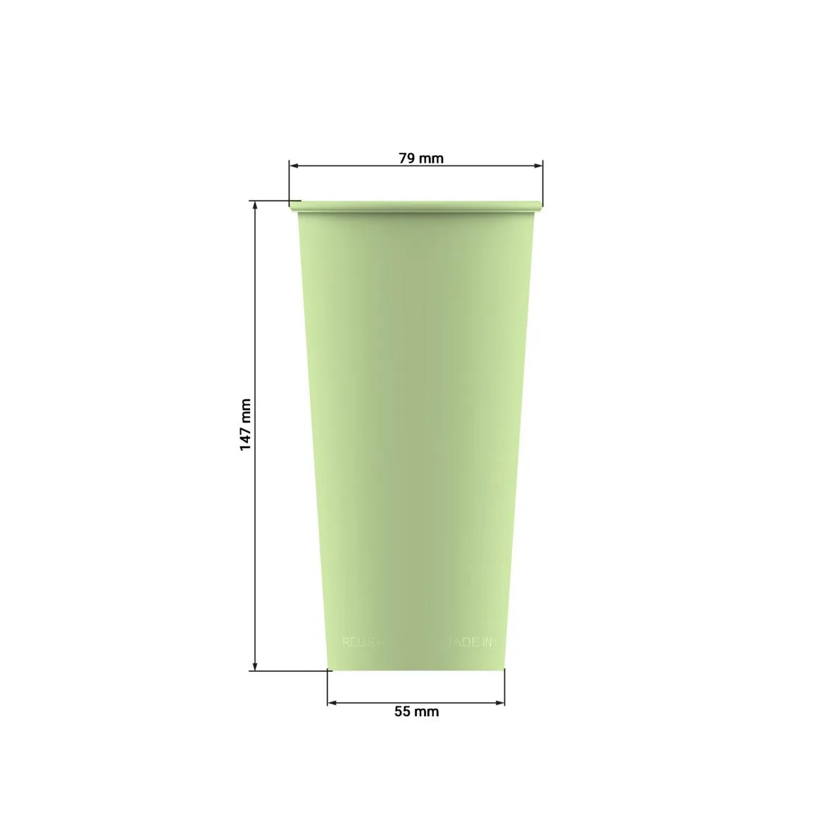 Mehrweg-Kaffeebecher ToGo, PP, 400ml, Ø79x147mm - Better-Pack UG