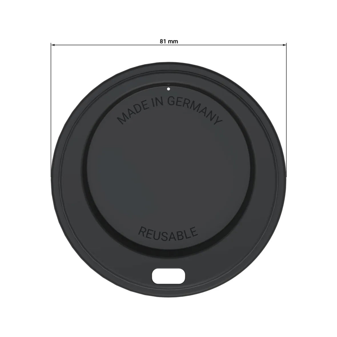Mehrweg-Deckel für Mehrweg-Kaffeebecher ToGo, PE - Better-Pack UG