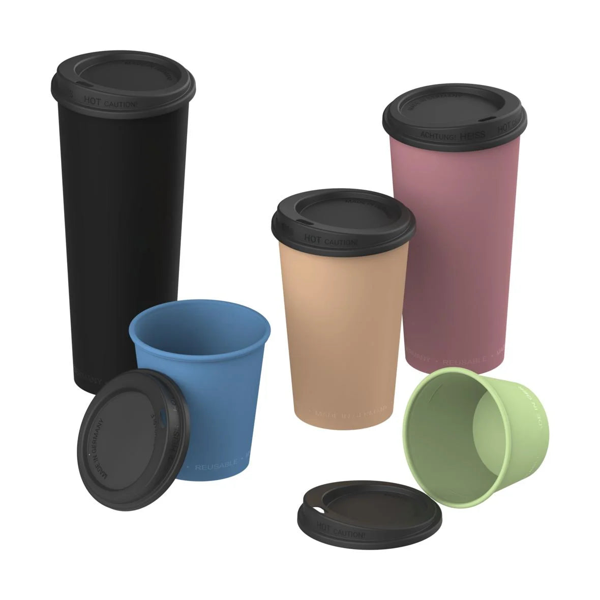 Mehrweg-Deckel für Mehrweg-Kaffeebecher ToGo, PE - Better-Pack UG