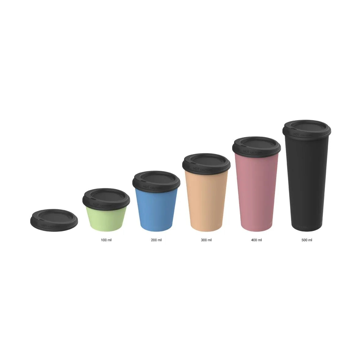 Mehrweg-Deckel für Mehrweg-Kaffeebecher ToGo, PE - Better-Pack UG