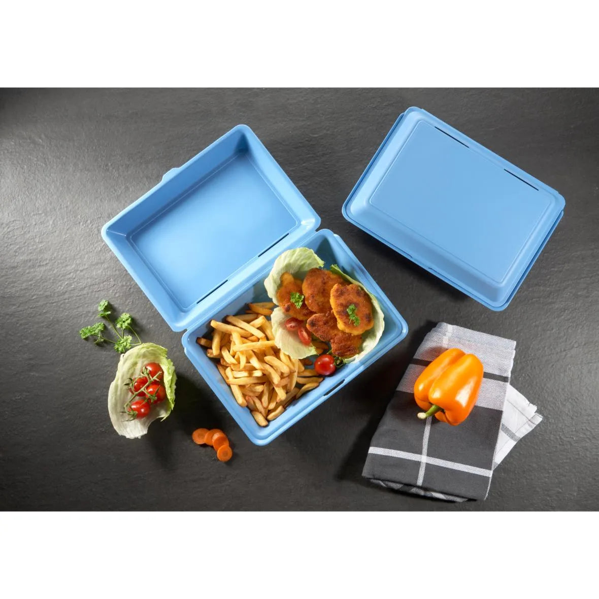 Mehrweg-Menüboxen ToGo, XL, 290x210x84mm, ungeteilt - Better-Pack UG