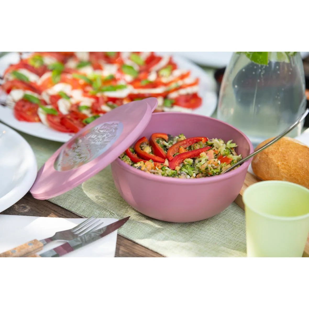 Mehrweg-Food-Bowl ToGo inkl. Deckel, Deluxe, 1000ml, Ø168x82mm - Better-Pack UG