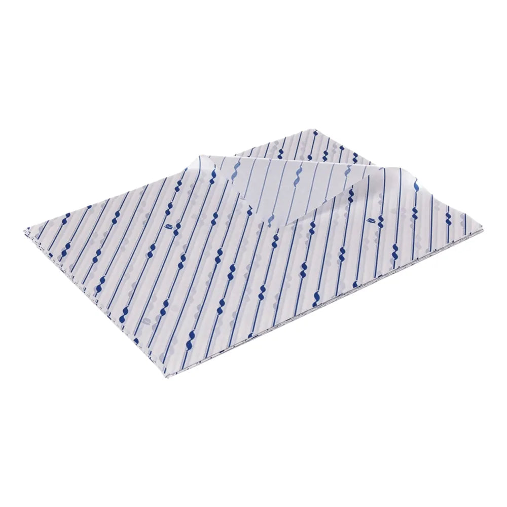 Hamburger-Papier, Kraftpapier, 25x31cm, Neutraldruck - blau