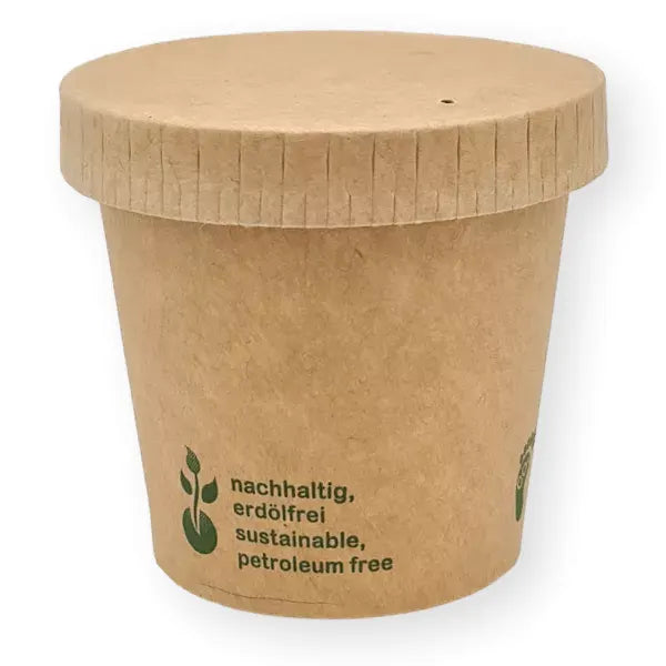 Deckel für Dressingbecher, Papier, Ø62mm, braun - Better-Pack UG