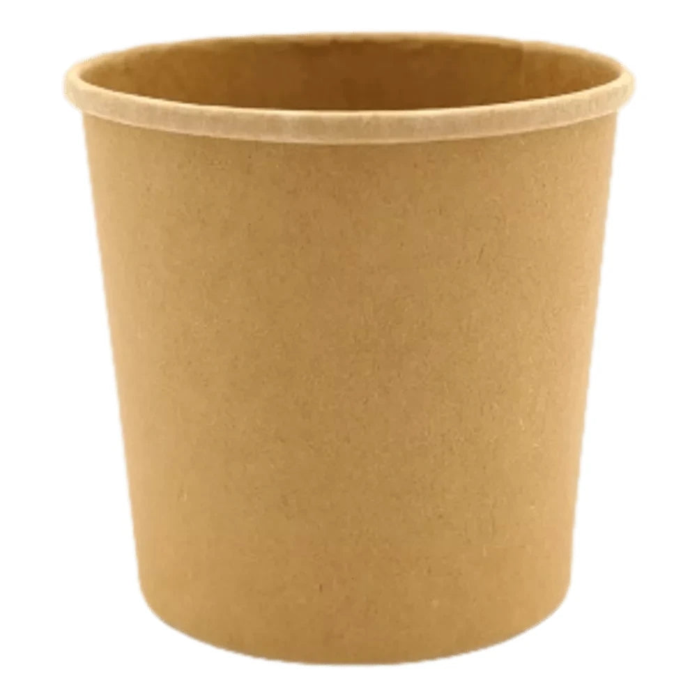 SuppenbehÀlter/Soup2Go-Container "Urban Leaf", mit Deckel, PLA-beschichtet, braun - Better-Pack UG