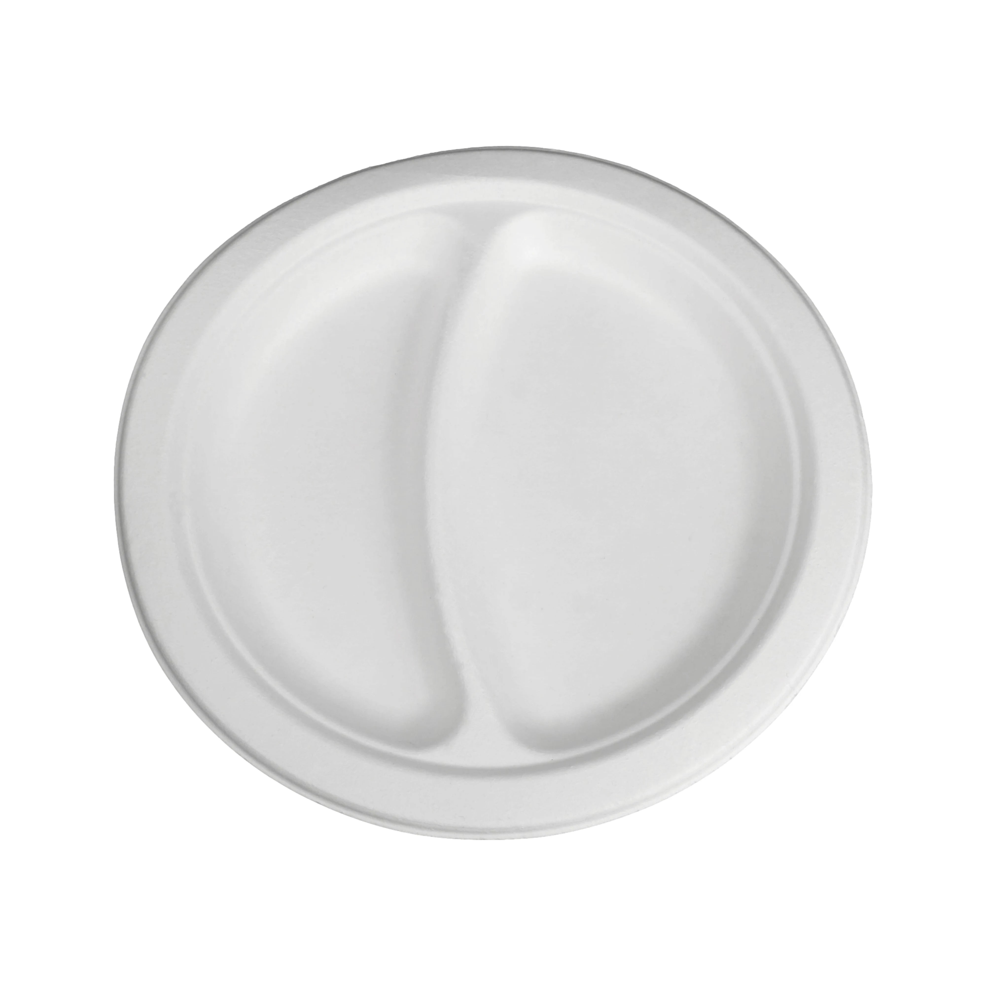 Bagasse-Teller, rund, naturweiß - Better-Pack UG