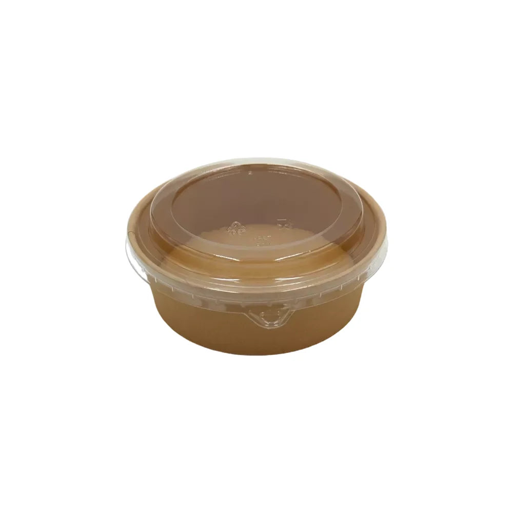 Salatschalen "Urban Leaf", Karton/Kraft, rund, braun - Better-Pack UG