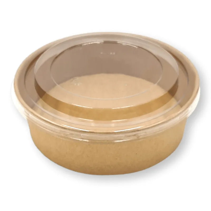 Salatschalen "Urban Leaf", Karton/Kraft, rund, braun - Better-Pack UG