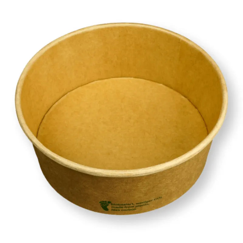Salatschalen "Urban Leaf", Karton/Kraft, rund, braun - Better-Pack UG