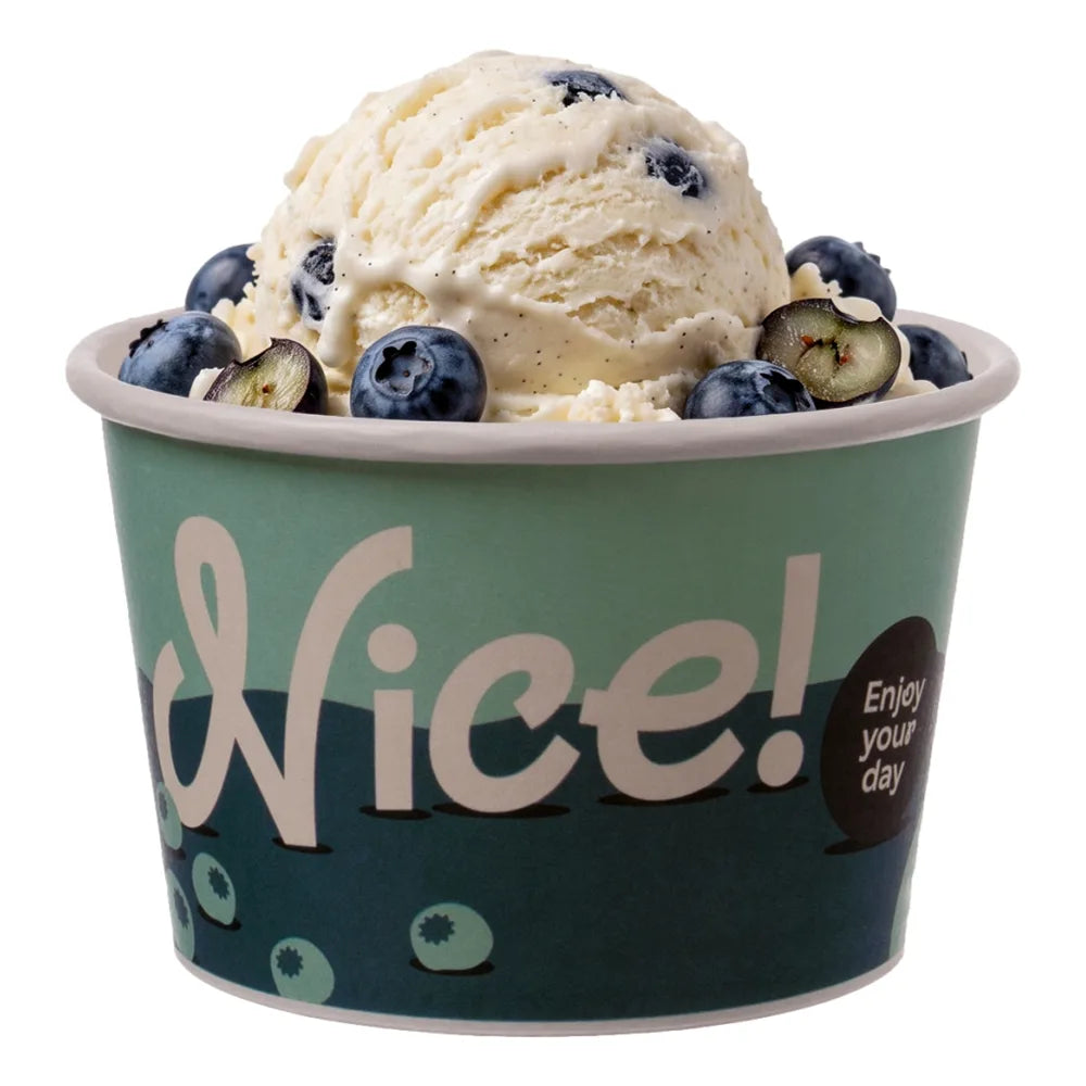 Eisbecher To Go "Früchte Top", Papier, Neutraldruck - 230ml
