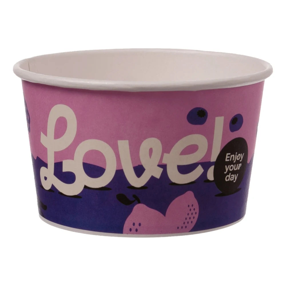 Eisbecher To Go "Früchte Top", Papier, Neutraldruck - 360ml