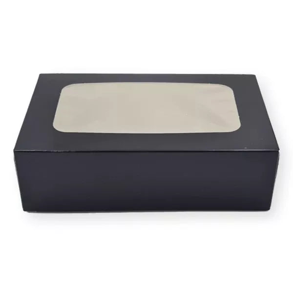 Sushi-Boxen mit Fenster, Karton, schwarz - Better-Pack UG