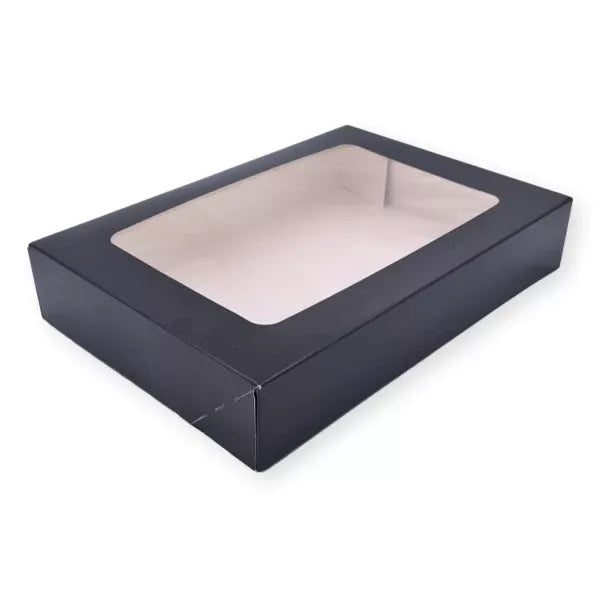 Sushi-Boxen mit Fenster, Karton, schwarz - Better-Pack UG