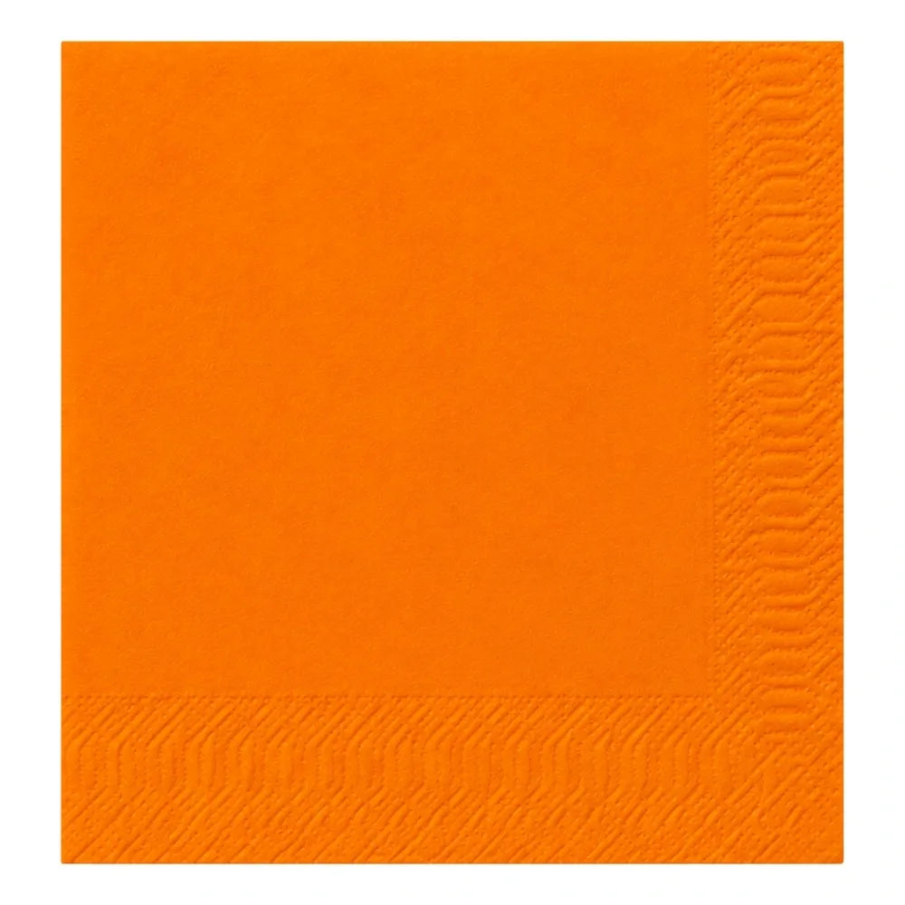 Tissue-Serviette, 1/4 Falz, 3-lagig, orange