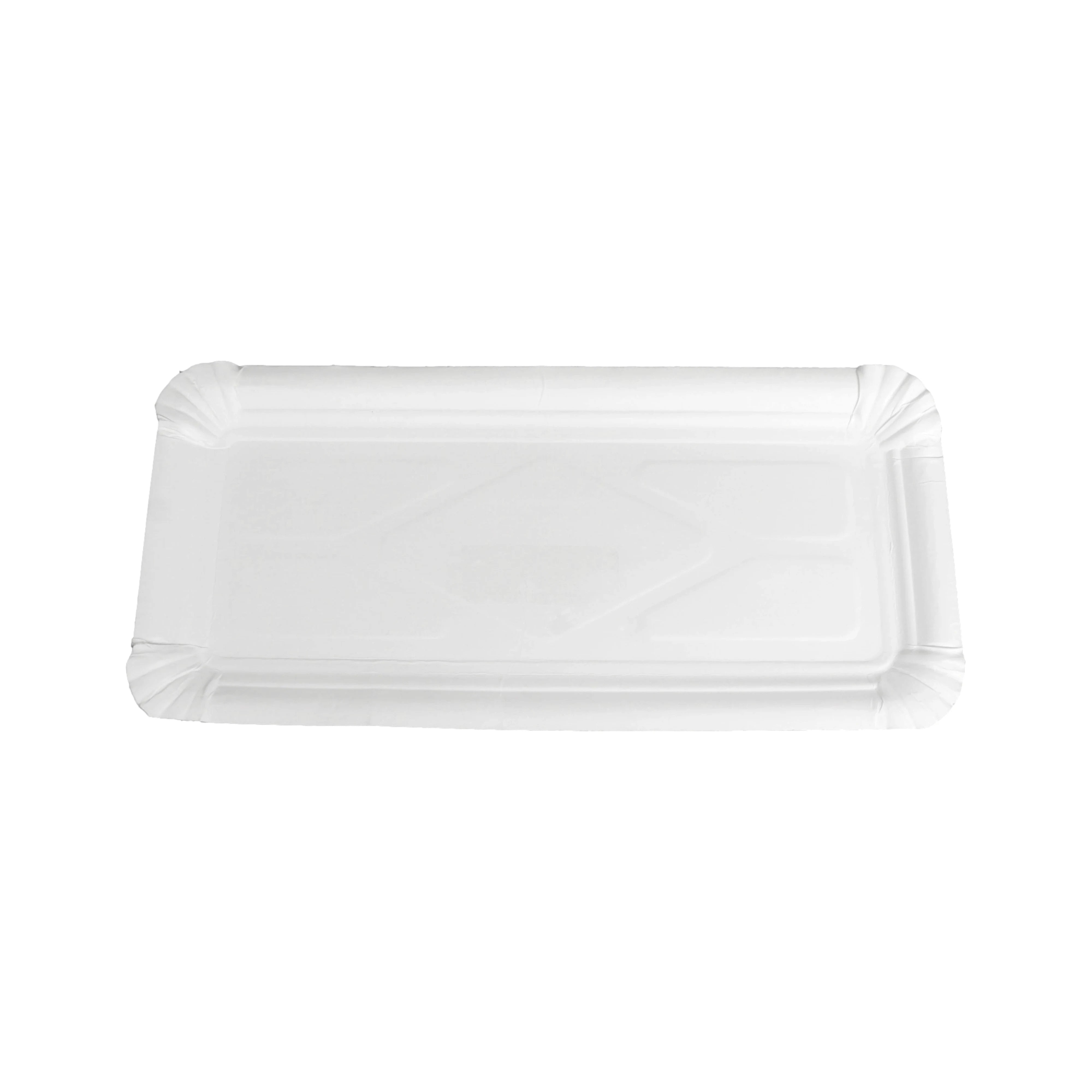 Pappteller/Einwegteller (rechteckig), Frischfaser, weiß - Better-Pack UG