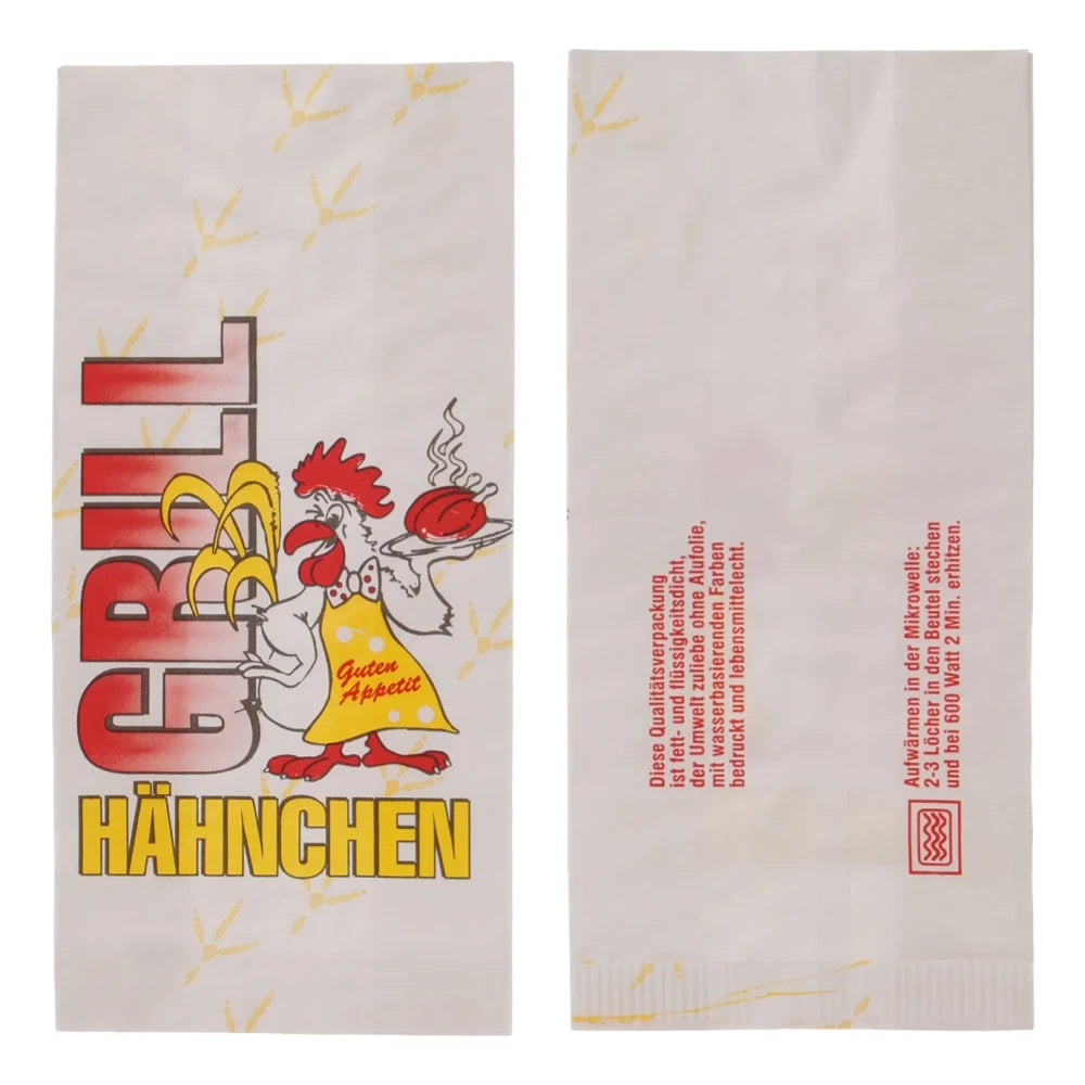 Hähnchenbeutel "Gockel", PE, weiß - 1/1 (130x80x270mm)