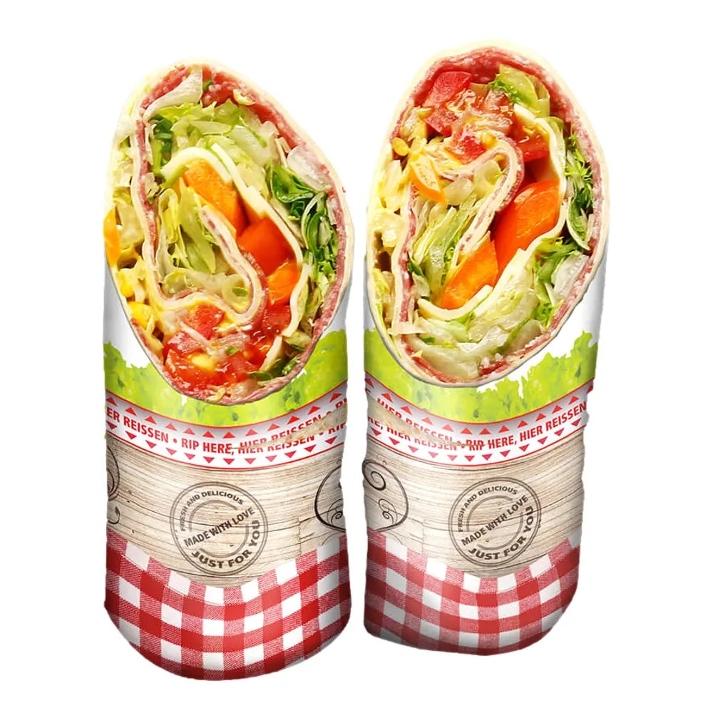 Wrap-Bag "Good Day", Papier, 110x302mm, braun