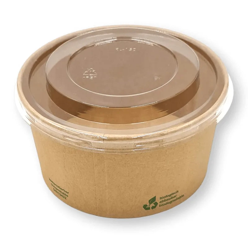 Deckel für Salatschalen "Urban Leaf" (600, 900ml), rPET, Ø148mm, transparent - Better-Pack UG