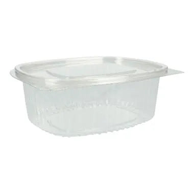 Salatschalen mit anhÀngendem Deckel, rPET, oval, transparent - Better-Pack UG