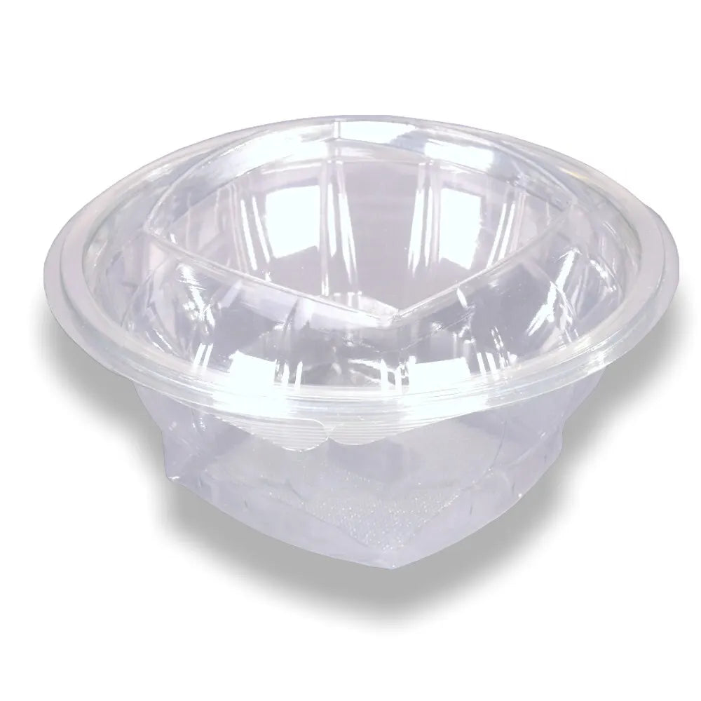 Salatschalen mit abreiĂbarem Deckel "Sekipack", rPET, rund, transparent - Better-Pack UG