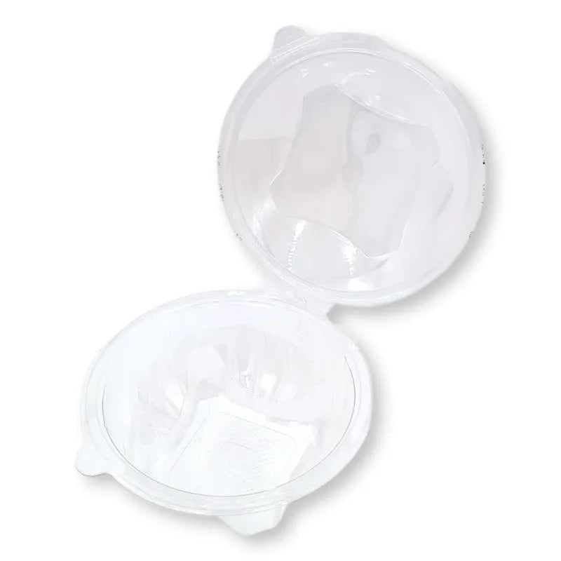 Salatschalen mit abreiĂbarem Deckel "Sekipack", rPET, rund, transparent - Better-Pack UG