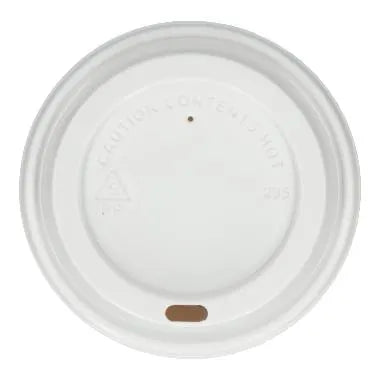 Flachdeckel für Mehrweg-Kaffeebecher, PP, weiß - Better-Pack