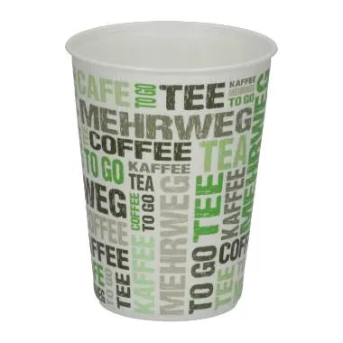 Mehrweg-Kaffeebecher "BeGreen", PP, weiß - Better-Pack UG