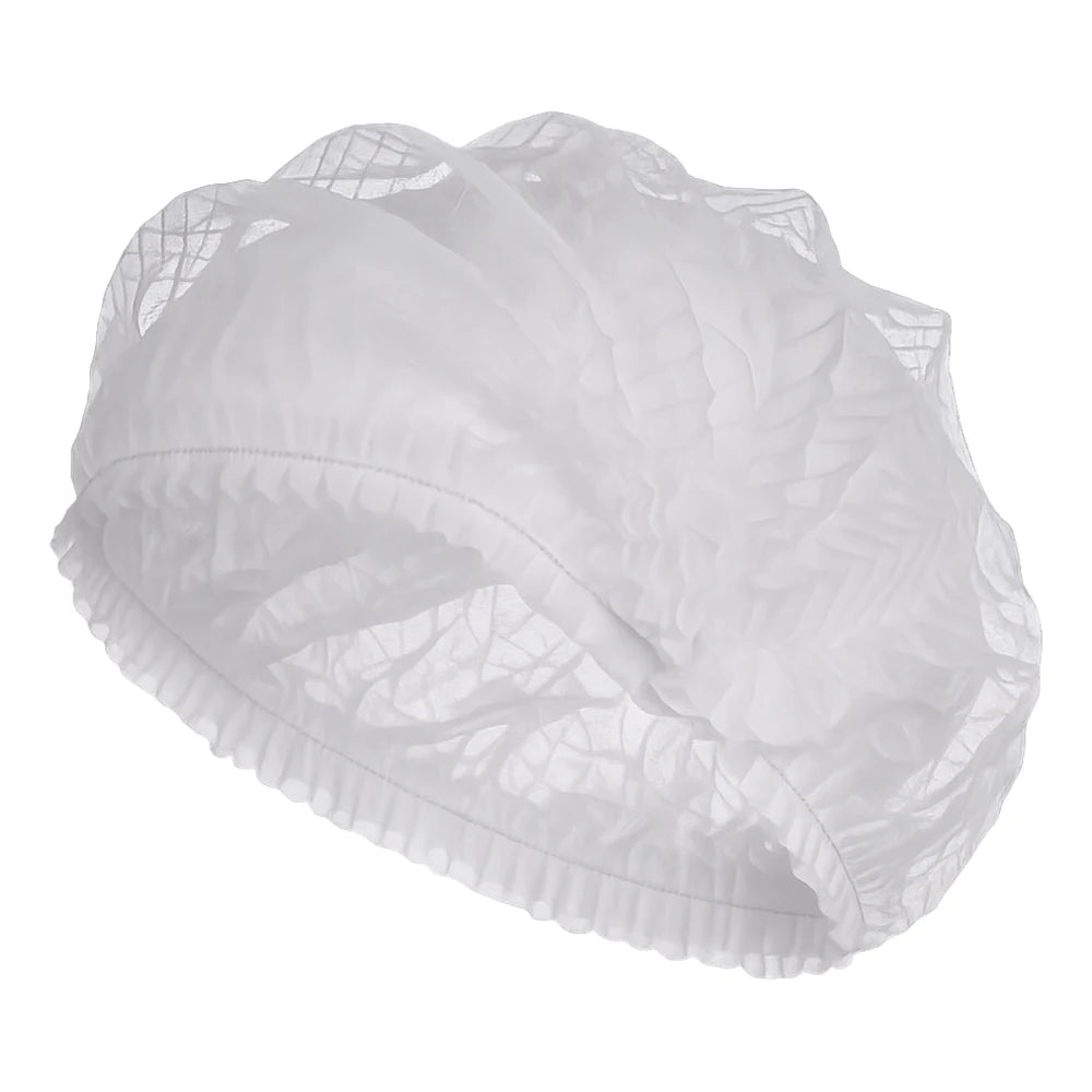 Damenhauben/Klipphauben, Vlies, Ø52cm, weiß