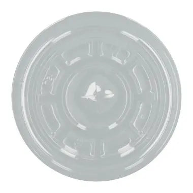 Flach-Deckel mit Kreuzschlitz, rPET, Ø 95mm, transparent - Better-Pack UG