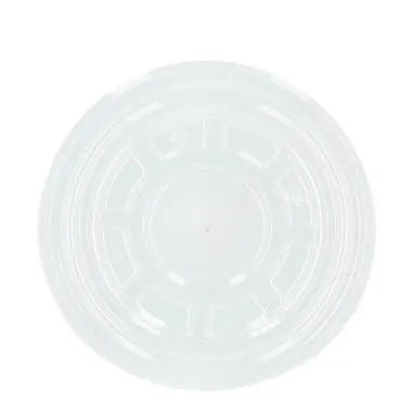Flach-Deckel ohne Kreuzschlitz, rPET, Ø 95mm, transparent - Better-Pack UG