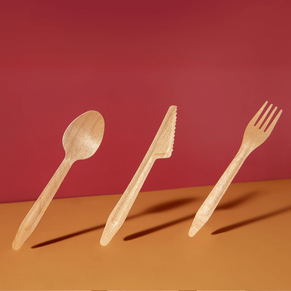Einwegbesteck Holz und Einwegbesteck Bambus