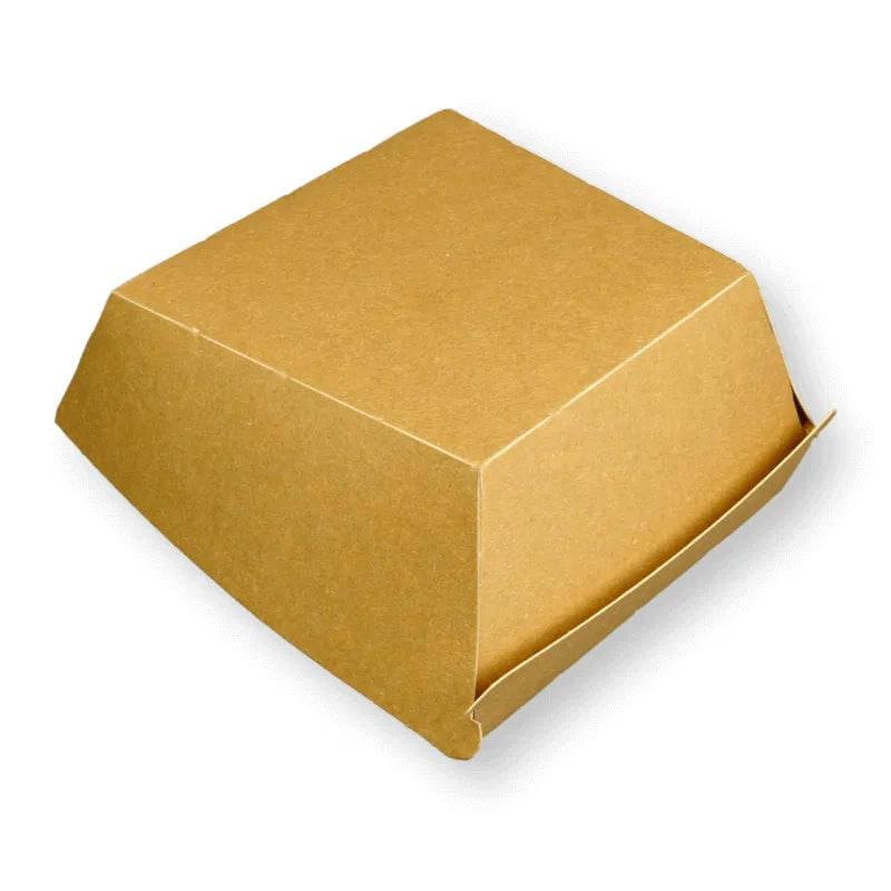 Hamburger-Boxen, Frischfaser, 110x110x80mm, braun - Better-Pack UG