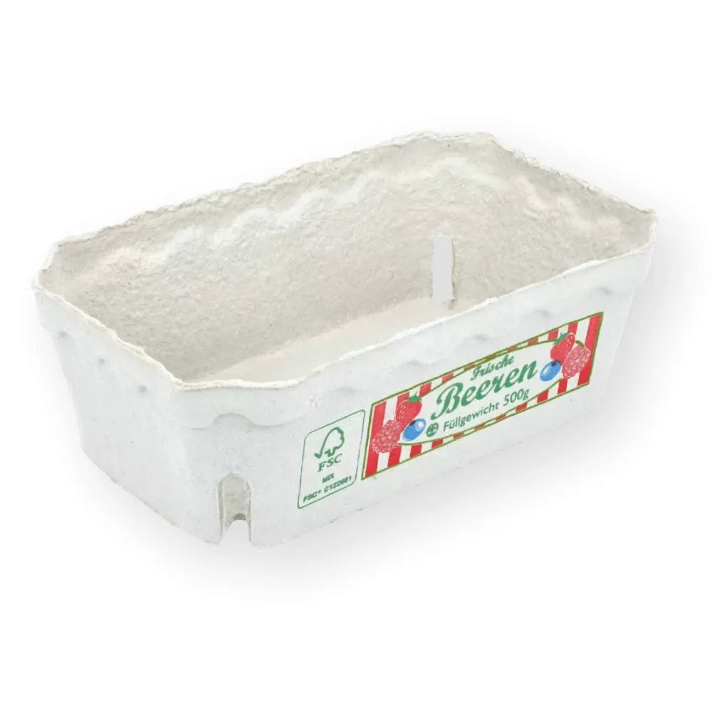 Beerenobstschalen "Berigrad", Holzschliff, natur - Better-Pack UG