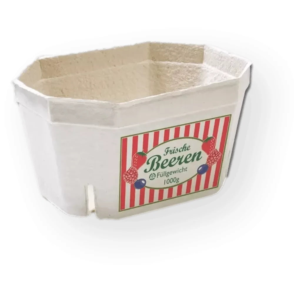 Beerenobstschalen "Berigrad", Holzschliff, natur - Better-Pack UG