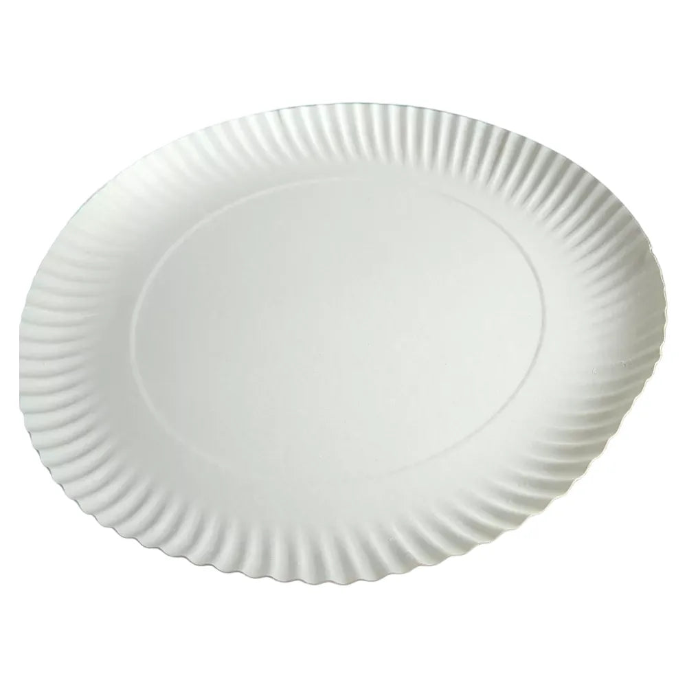 Pappteller/Einwegteller (rund), Papier, weiß - Better-Pack UG