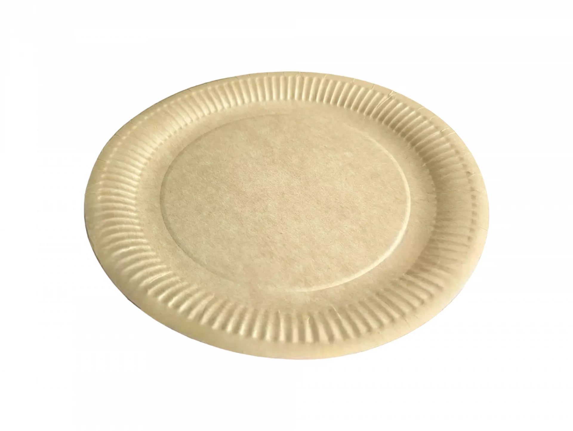 Pappteller/Einwegteller (rund), Frischfaser, 250g/m², braun - Better-Pack UG