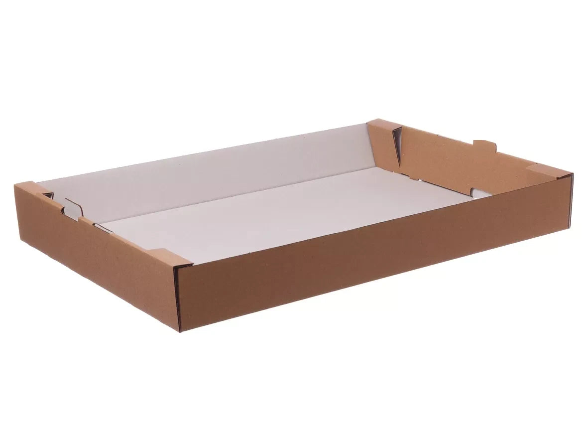 Kuchensteigen, Papier, 580x395x70mm, braun/weiß - Better-Pack UG