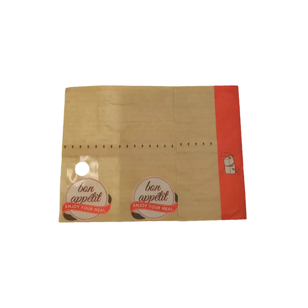 Snackbags "bon appétit", Papier, Neutraldruck, braun - Better-Pack UG
