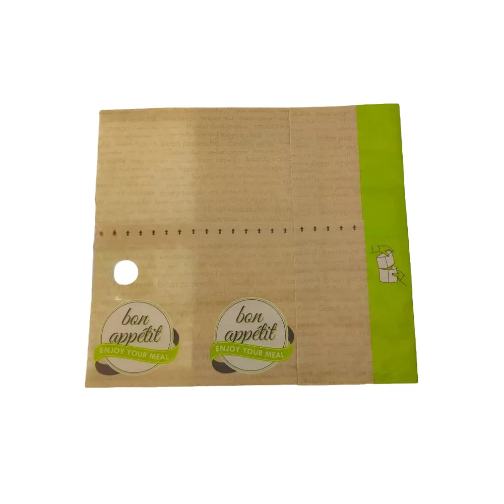 Snackbags "bon appétit", Papier, Neutraldruck, braun - Better-Pack UG