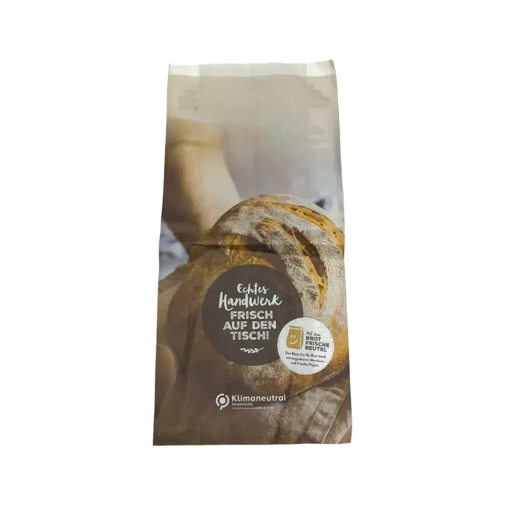 Brot-Frischebeutel, Membranpapier, 20+7x42cm Neutraldruck, weiß - Better-Pack UG