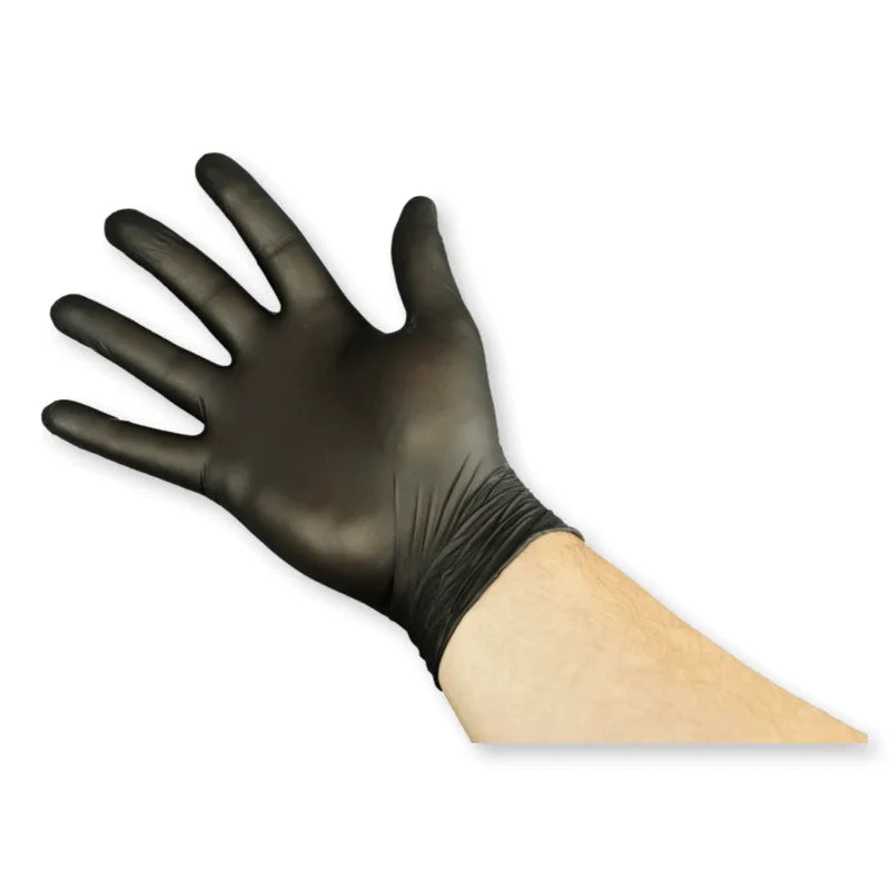 Nitril-Handschuhe puderfrei, schwarz