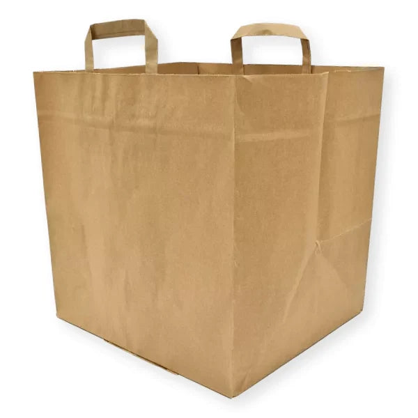 Papier-Tragetaschen, 36+31x36cm, 110g/m², braun - Better-Pack UG