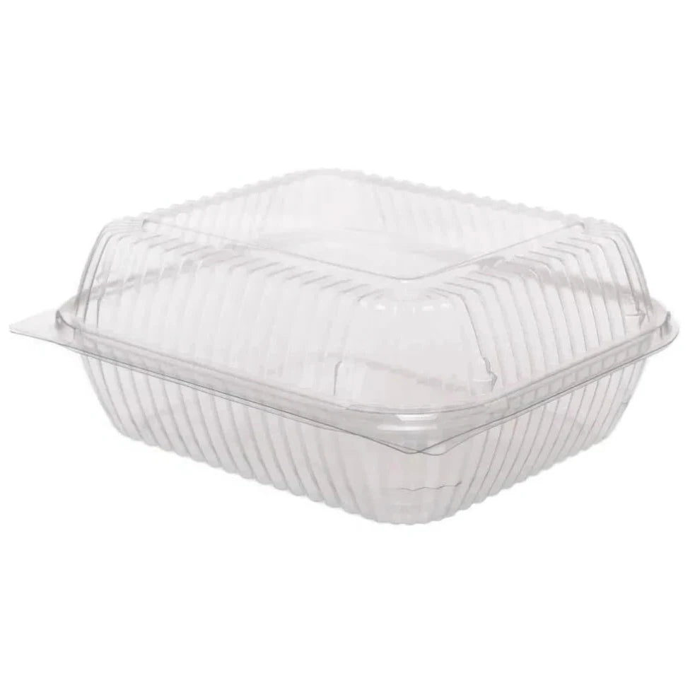 Salatschalen mit anhängendem Deckel, V501, 700ml, transparent - Better-Pack UG