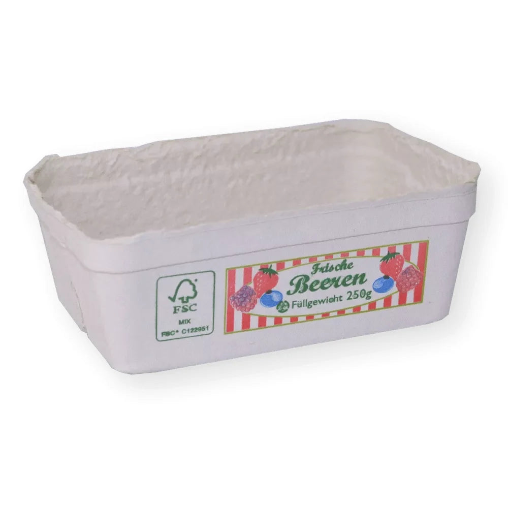 Beerenobstschalen "Berigrad", Holzschliff, natur - Better-Pack UG