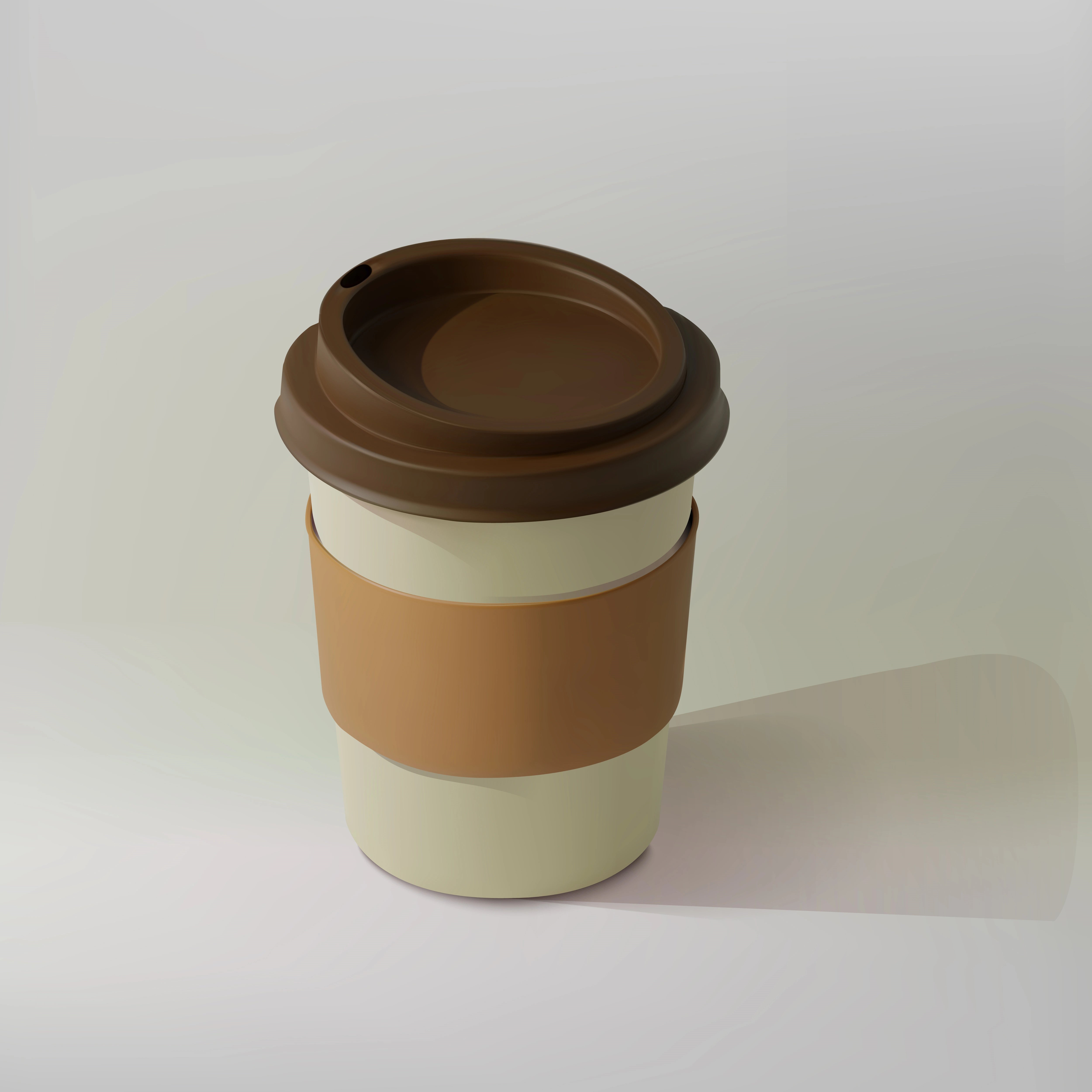 Kaffeebecher mit Bechermanschette.