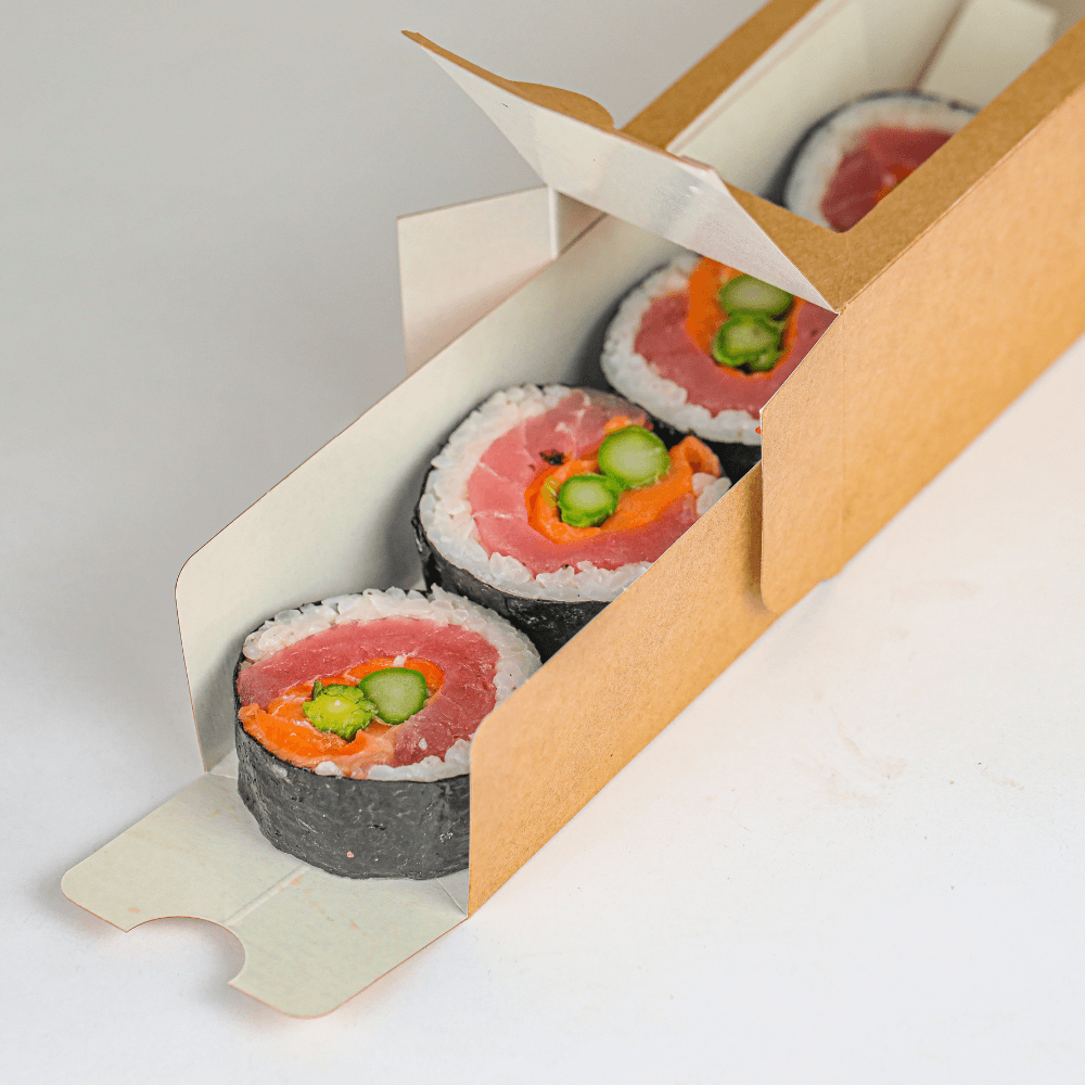 Sushi Verpackung in verschiedenen Größen