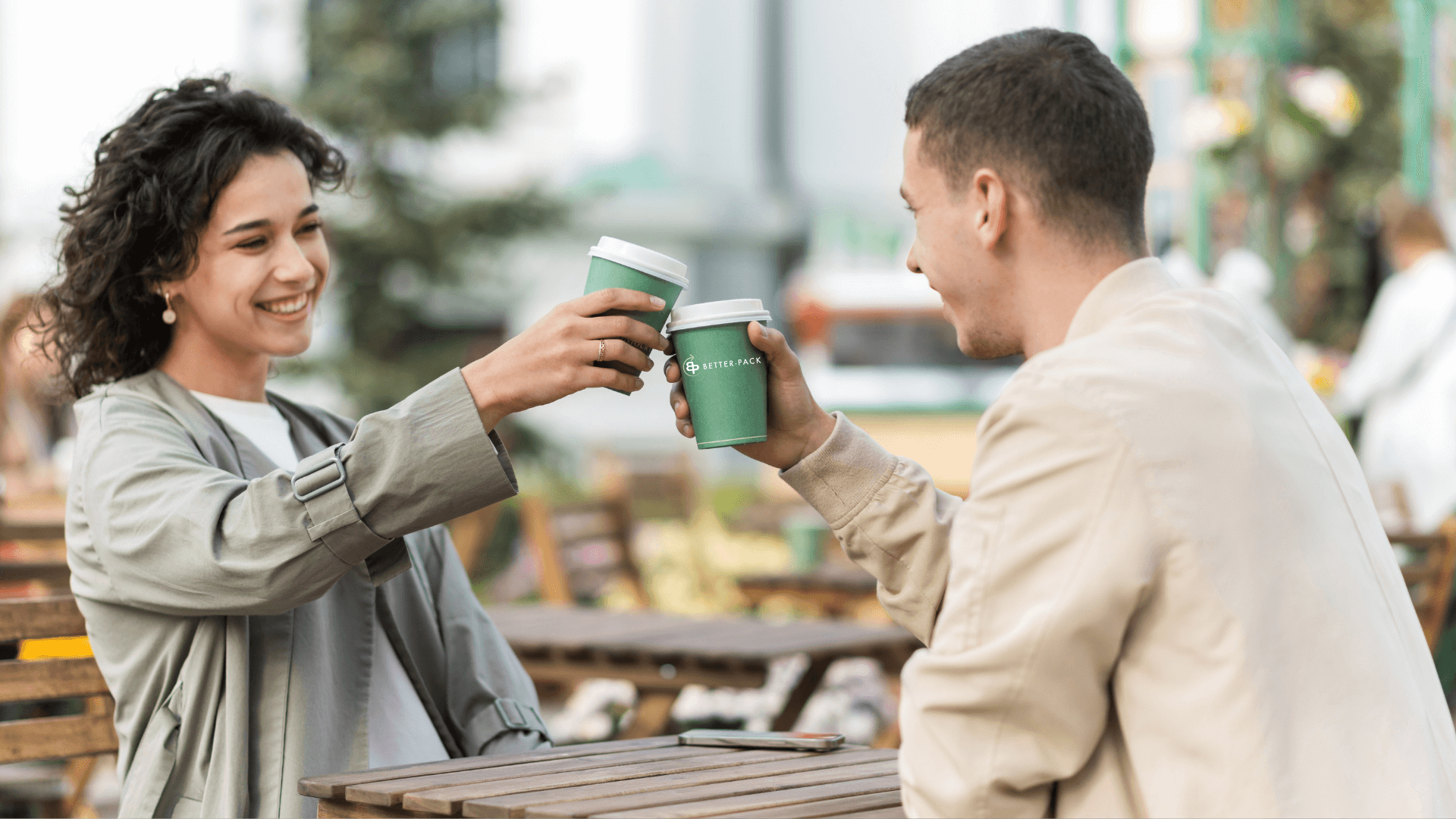 Kaffeebecher in grün von Better-Pack